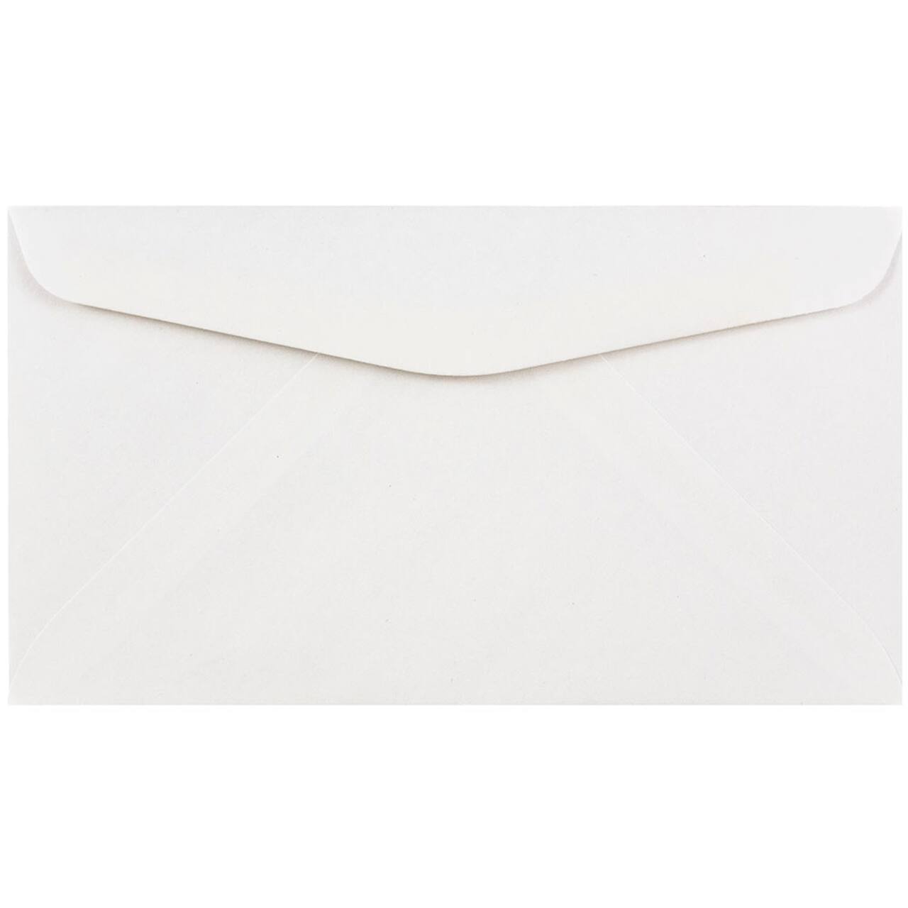 JAM Paper 3.6" x 6.5" White Business Commercial Envelopes